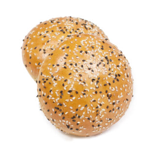 3.5in Brioche Black and White Seeded Sliced