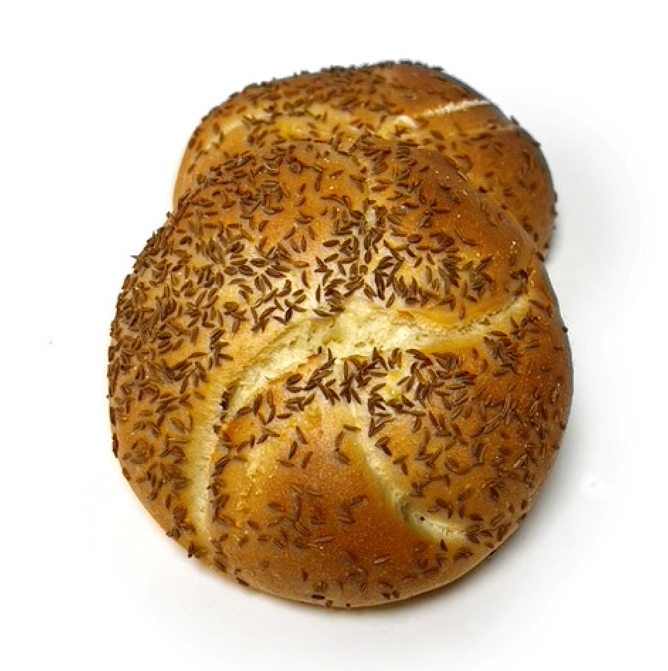4in Kummelweck with Caraway and Salt